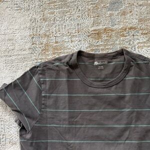 Madewell Dark Gray Striped Tee